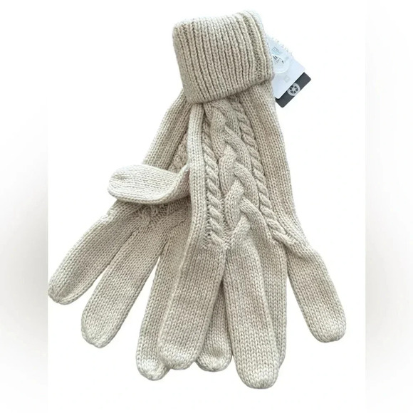 5/20$ NWT ⚡️HOST PICK⚡️Tag sandshell pair of knitted gloves size small medium - Picture 3 of 8